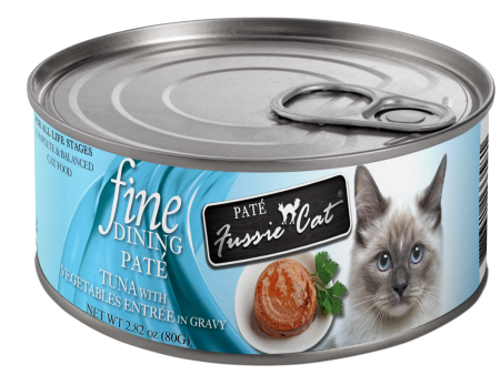 Fussie Cat Canned Fine Dining Tuna & Vegetable Pate 2.8oz Online