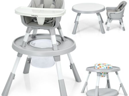 6-in-1 Baby High Chair & Infant Activity Center with Height Adjustment Hot on Sale