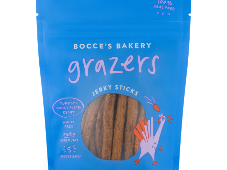 Bocce s Grazers Turkey & Sweet Potato Jerky Sticks 4oz Online Hot Sale