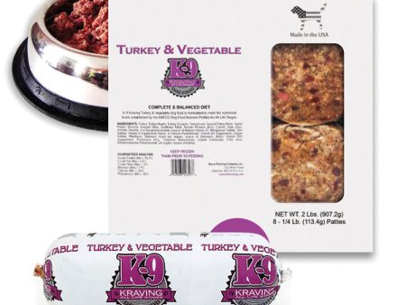 K9 Kravings Raw Dog Food Turkey & Vegetable Fashion