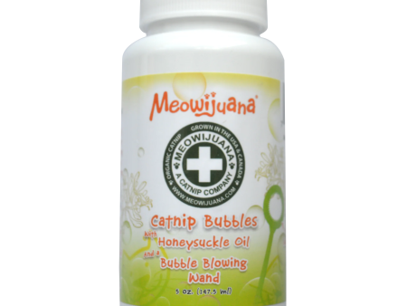 Meowijuana Catnip & Honeysuckle Bubbles 5oz Fashion