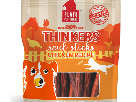 Plato Pet Treats Thinkers Real Sticks Chicken Hot on Sale