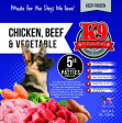 K9 Kravings Raw Chicken Beef & Vegetable Patty 5lb Online Sale