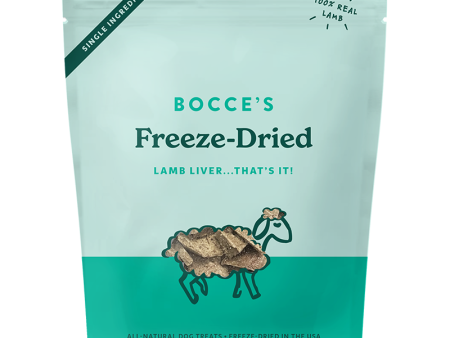 Bocce s Freeze Dried Lamb Liver Treats 3oz Discount