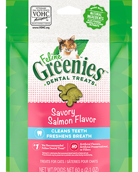 Greenies Dental Cat Treats Salmon 2.1oz For Discount