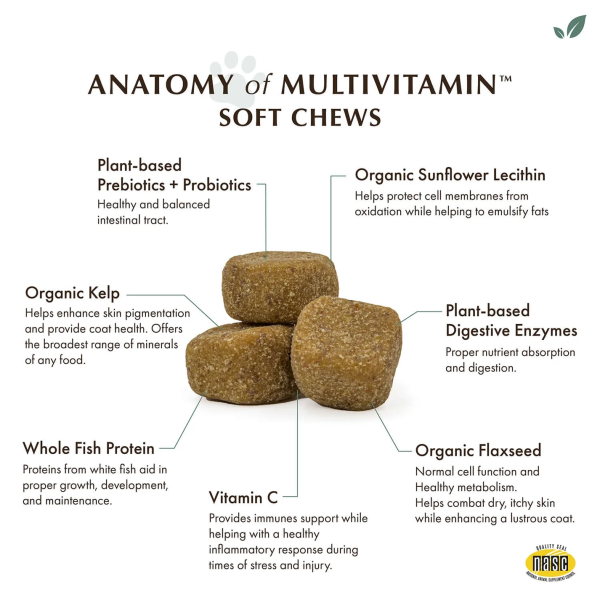 Wholistic Pet Organics Daily Multivitamin Soft Chews Online Hot Sale