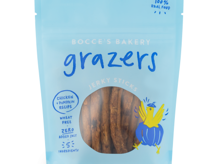 Bocce s Grazers Chicken & Pumpkin Jerky Sticks 4oz Discount