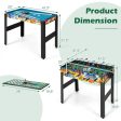 12-in-1 Combo Game Table Set with Foosball, Air Hockey, Pool, Chess and Ping Pong Online Sale