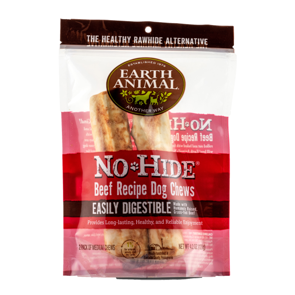 Earth Animal No Hide Beef Dog Chews 2pk For Cheap