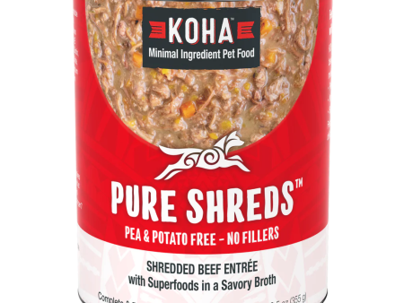 Koha Canned Dog Food Pure Shreds Beef 12.5oz Cheap