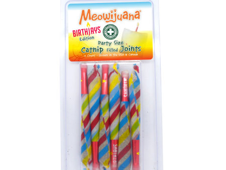 Meowijuana Birthjays Catnip Joints 6 Pack Online now