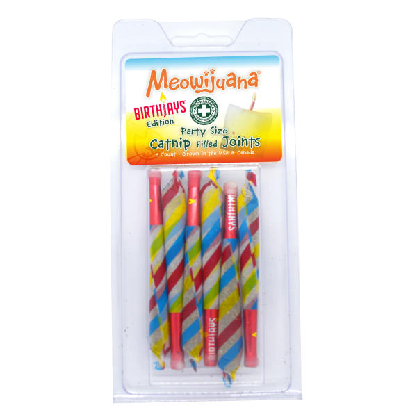 Meowijuana Birthjays Catnip Joints 6 Pack Online now