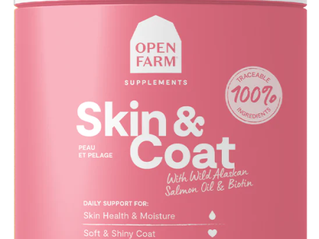 Open Farm Skin & Coat Supplement Chews 90 Count For Sale