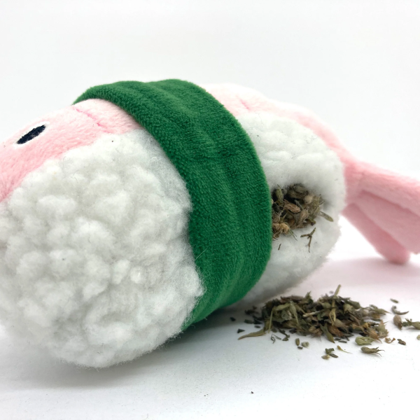 Meowijuana Get Wrapped Sushi Roll Refillable Catnip Cat Toy on Sale