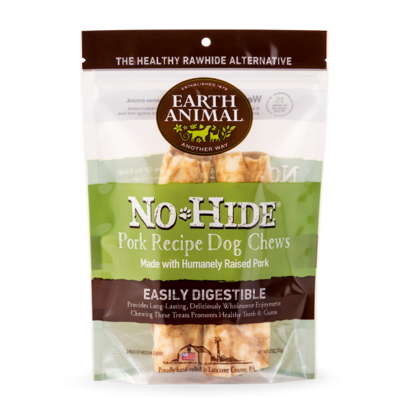 Earth Animal No Hide Pork Dog Chews 2pk Fashion