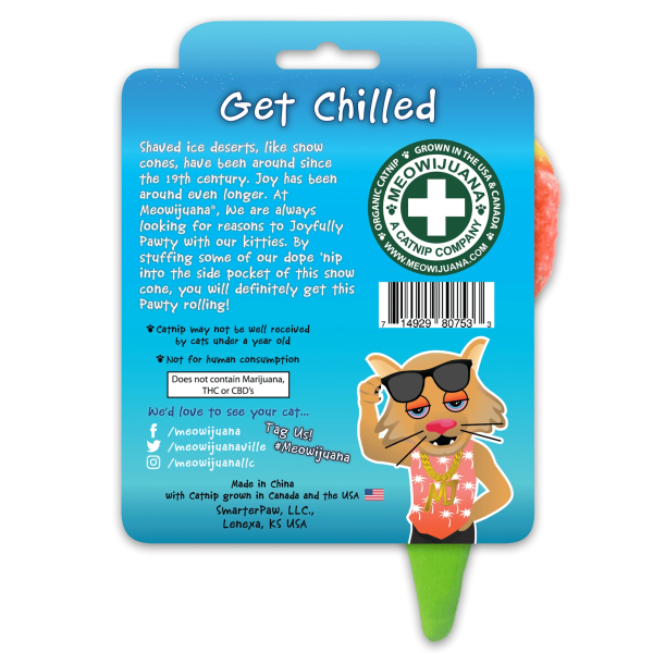 Meowijuana Get Chilled Snow Cone Refillable Catnip Cat Toy Cheap