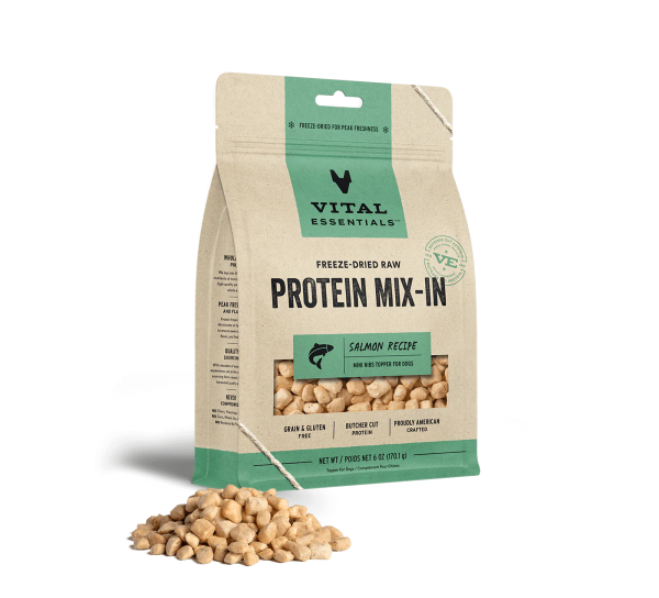 Vital Essentials Freeze Dried Protein Mix-In Salmon Online Hot Sale