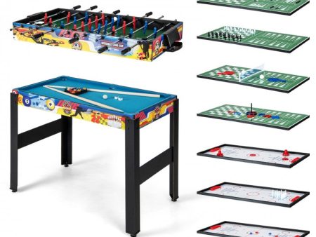 12-in-1 Combo Game Table Set with Foosball, Air Hockey, Pool, Chess and Ping Pong Online Sale