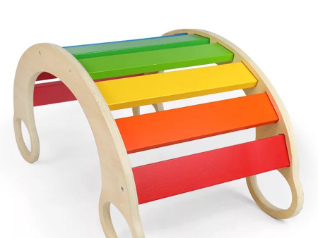 Wooden Rainbow Rocker | Climbing Arch Sale