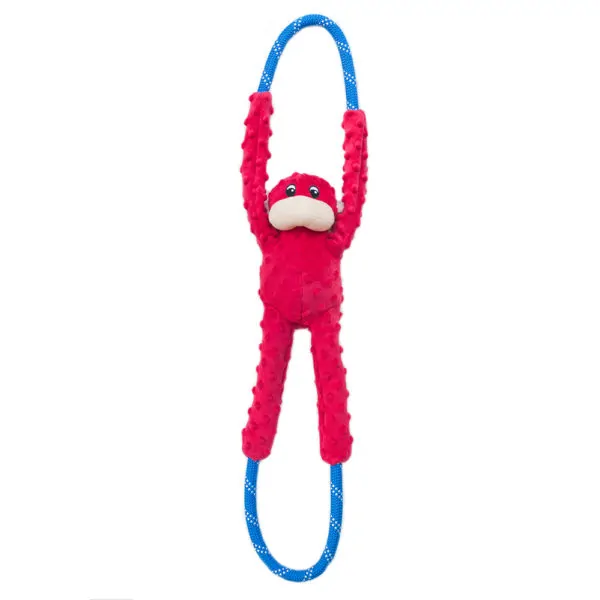 ZippyPaws RopeTugz Monkey Red Sale