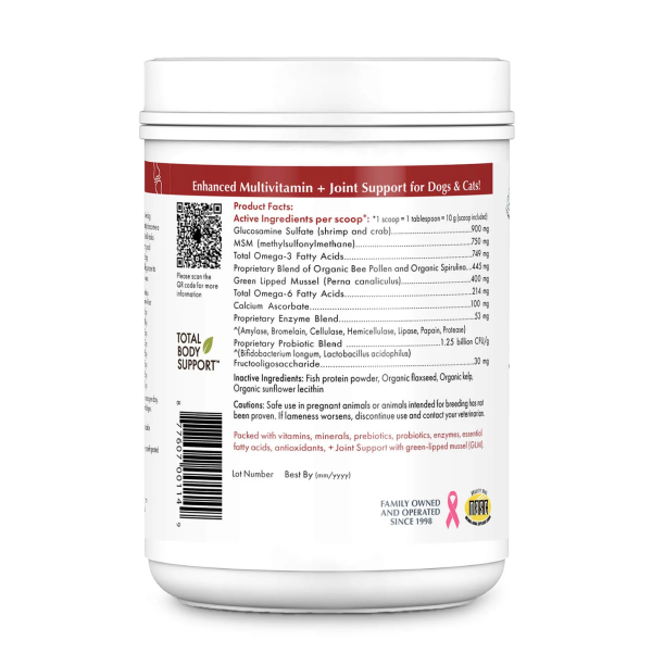 Wholistic Pet Organics Joint Mobility Powder with Green Lipped Mussel Online Sale