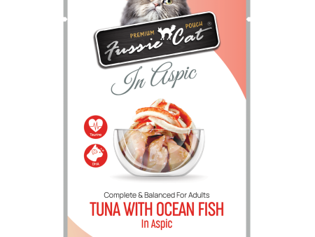 Fussie Cat Pouch Tuna With Oceanfish In Aspic 2.47oz Fashion