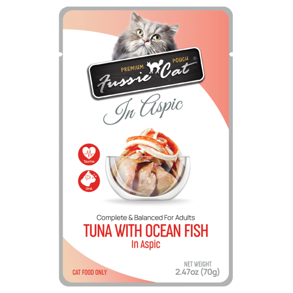 Fussie Cat Pouch Tuna With Oceanfish In Aspic 2.47oz Fashion