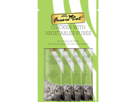 Fussie Cat Chicken & Vegetables Puree 4 Pack Online Hot Sale