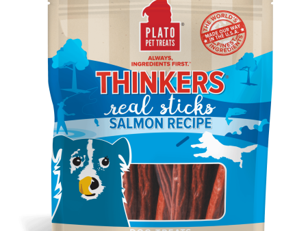 Plato Pet Treats Thinkers Real Sticks Salmon Discount