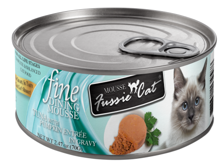 Fussie Cat Fine Dining Canned Tuna With Pumpkin Entree 2.47oz Cheap