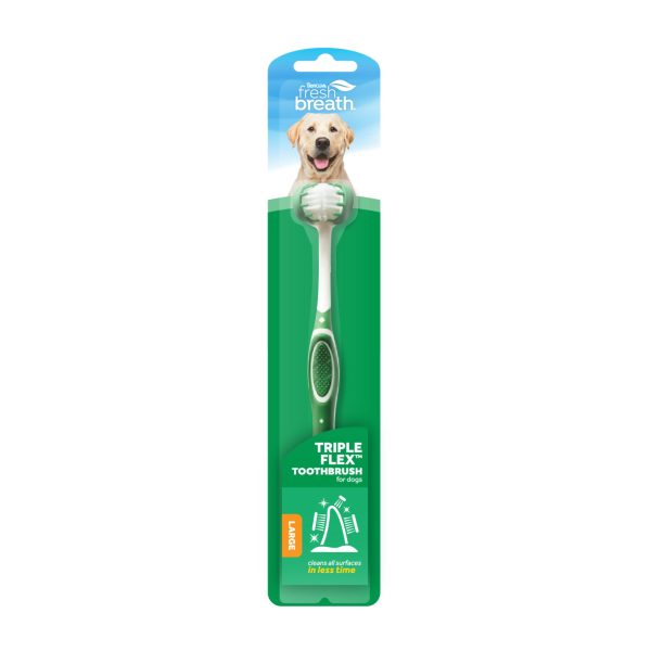 Tropiclean Triple Flex Toothbrush for Dogs Online Sale