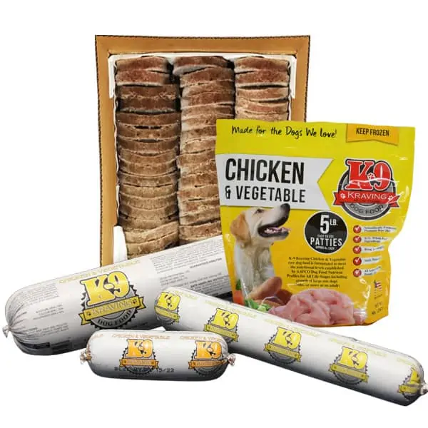 K9 Kravings Raw Chicken & Vegetable Patty 5lb Hot on Sale