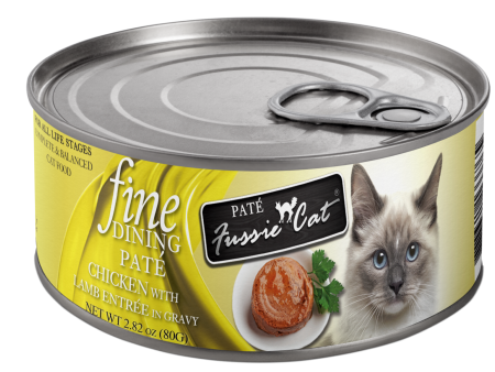 Fussie Cat Canned Fine Dining Chicken & Lamb Pate 2.8oz Sale