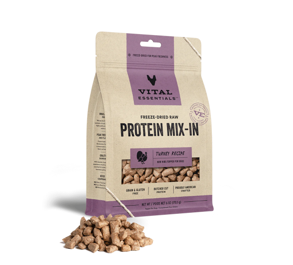 Vital Essentials Freeze Dried Protein Mix-In Turkey Fashion