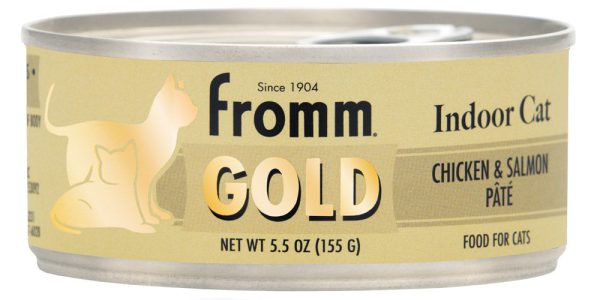 Fromm Canned Cat Food Gold Indoor Chicken & Salmon Pate 5.5oz Online