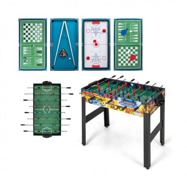 12-in-1 Combo Game Table Set with Foosball, Air Hockey, Pool, Chess and Ping Pong Online Sale