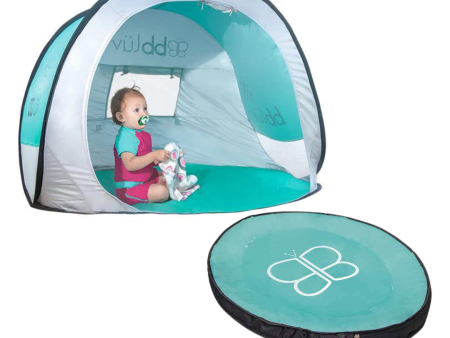 Sunkito Anti-UV Play Tent + Splash Baby Paddling pool - Blue Online now