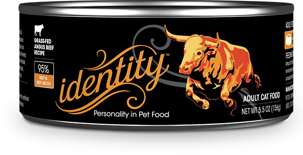 Identity Pet Cat Canned 95% Grass Fed Angus Beef Recipe 5.5oz Cheap