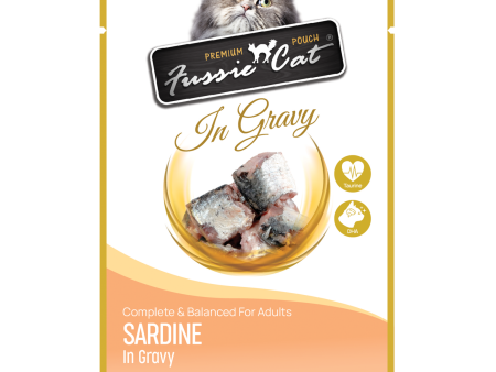 Fussie Cat Pouch Sardine In Gravy 2.47oz Supply