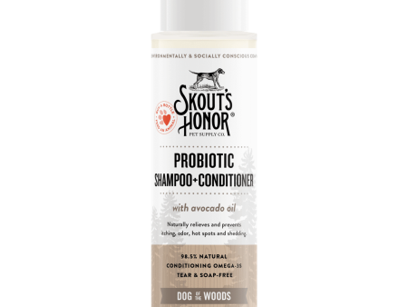 Skout s Honor Probiotic Shampoo & Conditioner Dog of the Woods 16oz Online Sale