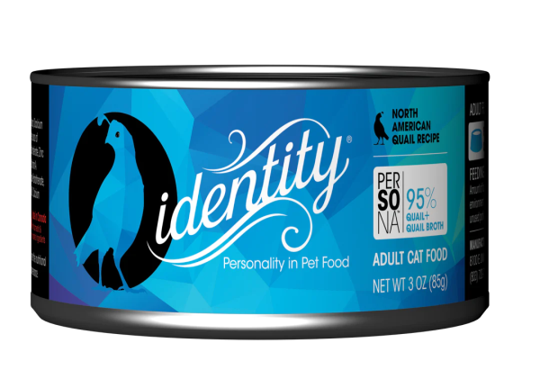 Identity Pet Cat Canned Persona 95% North American Quail Recipe 3oz Discount