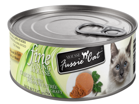 Fussie Cat Fine Dining Canned Chicken With Pumpkin Entree 2.47oz Discount