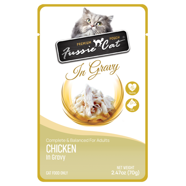 Fussie Cat Pouch Chicken In Gravy 2.47oz For Cheap