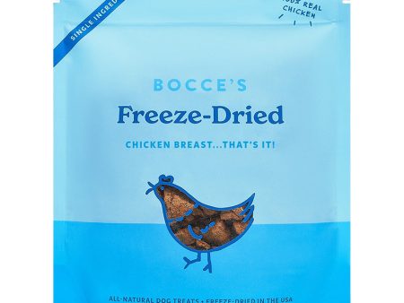 Bocce s Freeze Dried Chicken Breast Treat 3oz Online now