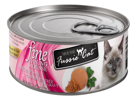 Fussie Cat Fine Dining Canned Sardine With Pumpkin Entree 2.47oz Discount