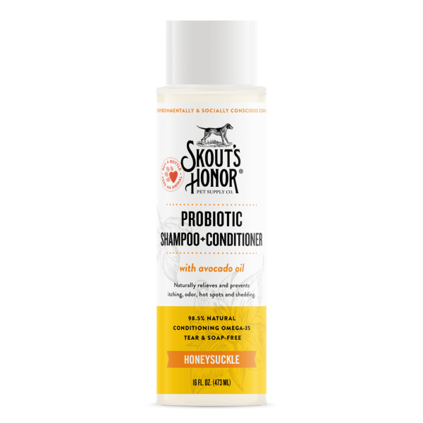 Skout s Honor Probiotic Shampoo & Conditioner Honeysuckle 16oz Discount