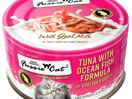 Fussie Cat Canned Tuna With Oceanfish & Goat Milk Gravy 2.47oz Cheap