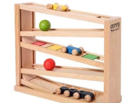 Wooden Ball Runner | Ball Tracker | Car Glider | Car Runner | Wooden Ramp Racer Online Hot Sale