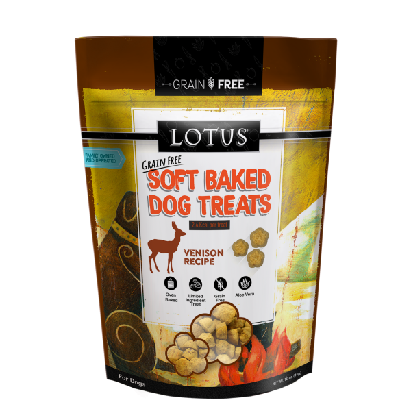 Lotus Soft Baked Grain Free Venison Treats 10oz Fashion