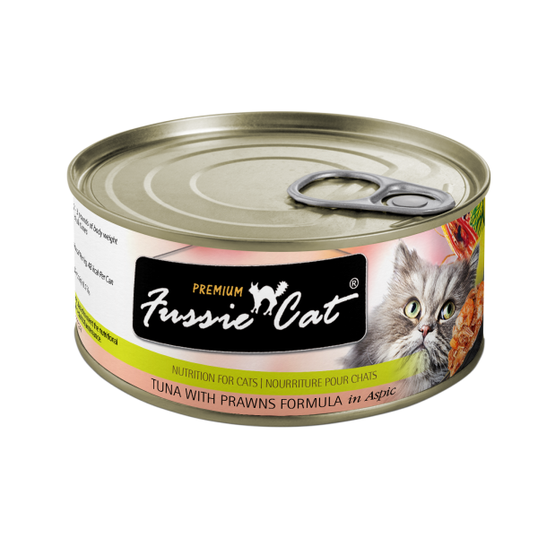 Fussie Cat Canned Cat Food Tuna & Prawn 2.8oz Online Sale